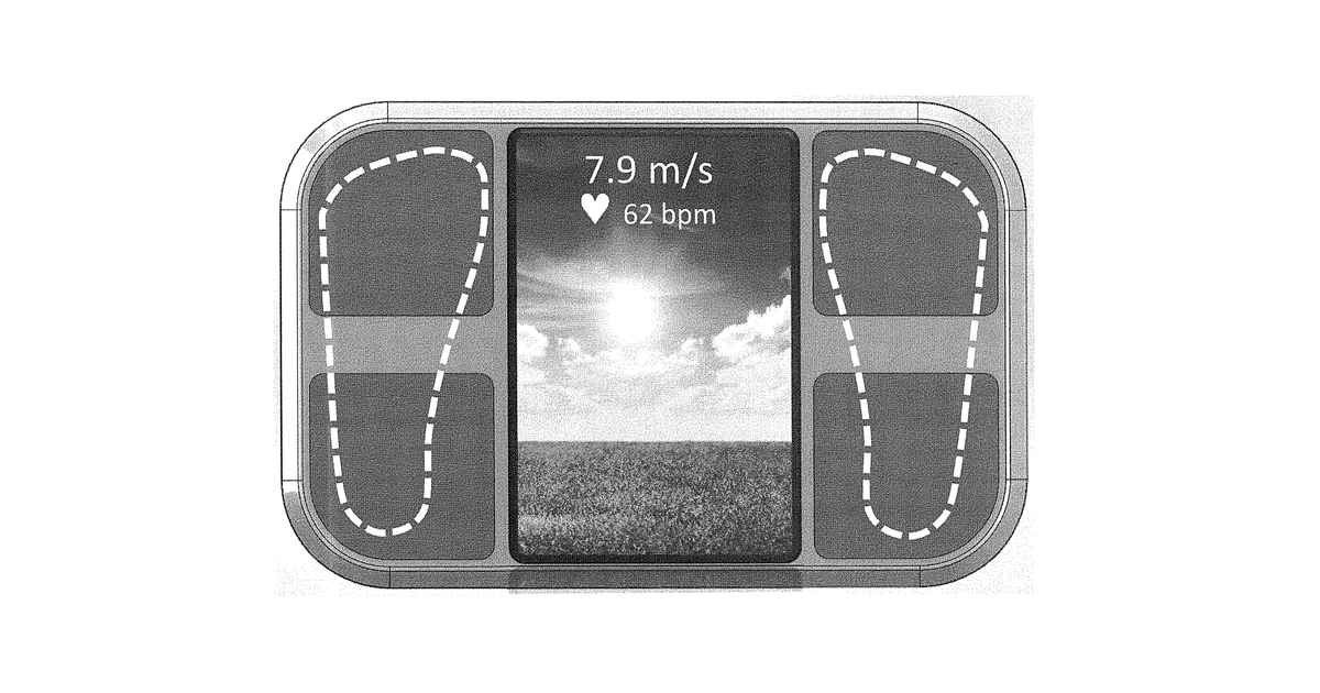 Patent drawing for Multi-function fitness scale with display