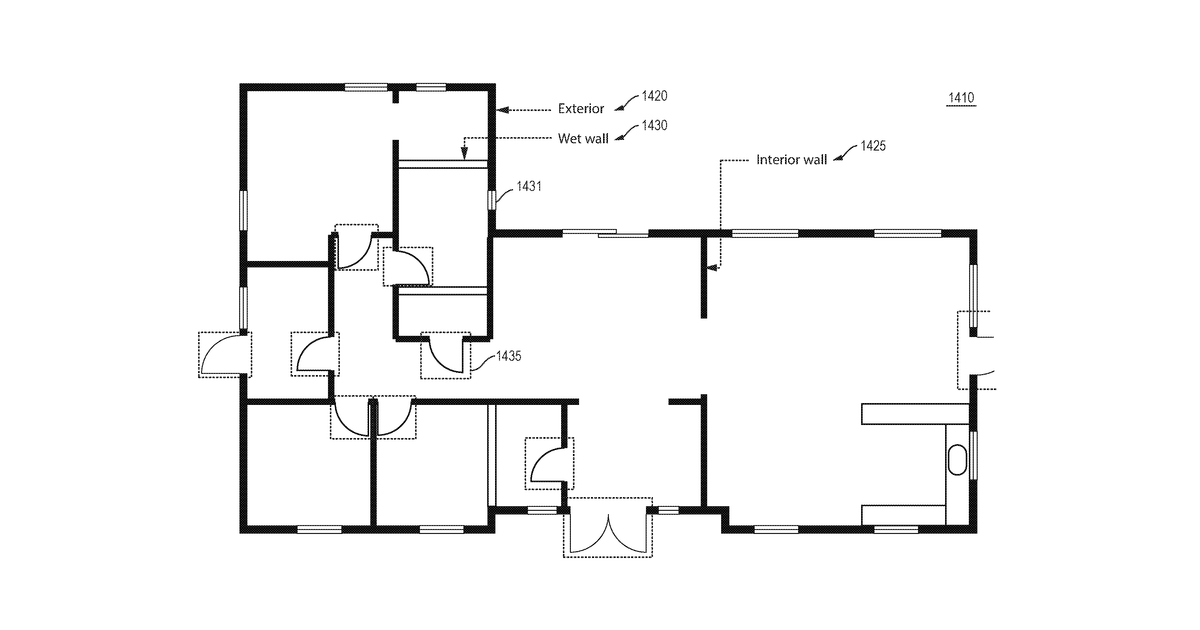 Patent drawing for Systems and methods for adaptive property analysis via autonomous vehicles