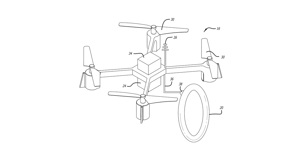 Patent drawing for Rescue device for distressed swimmer