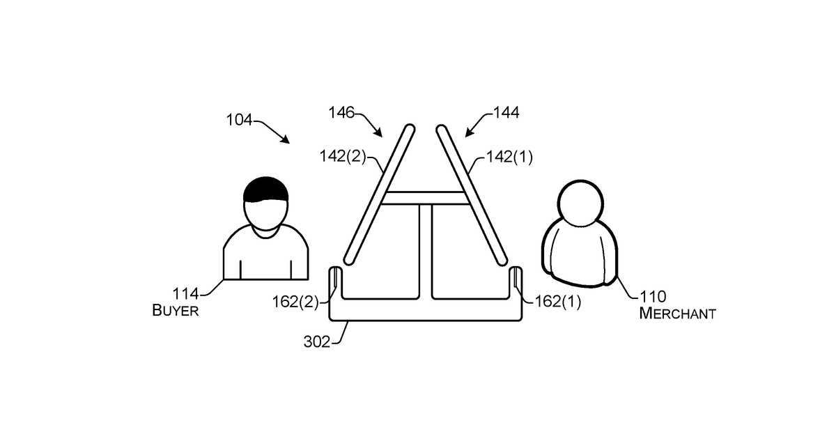 Patent drawing for Display orientation based user interface presentation