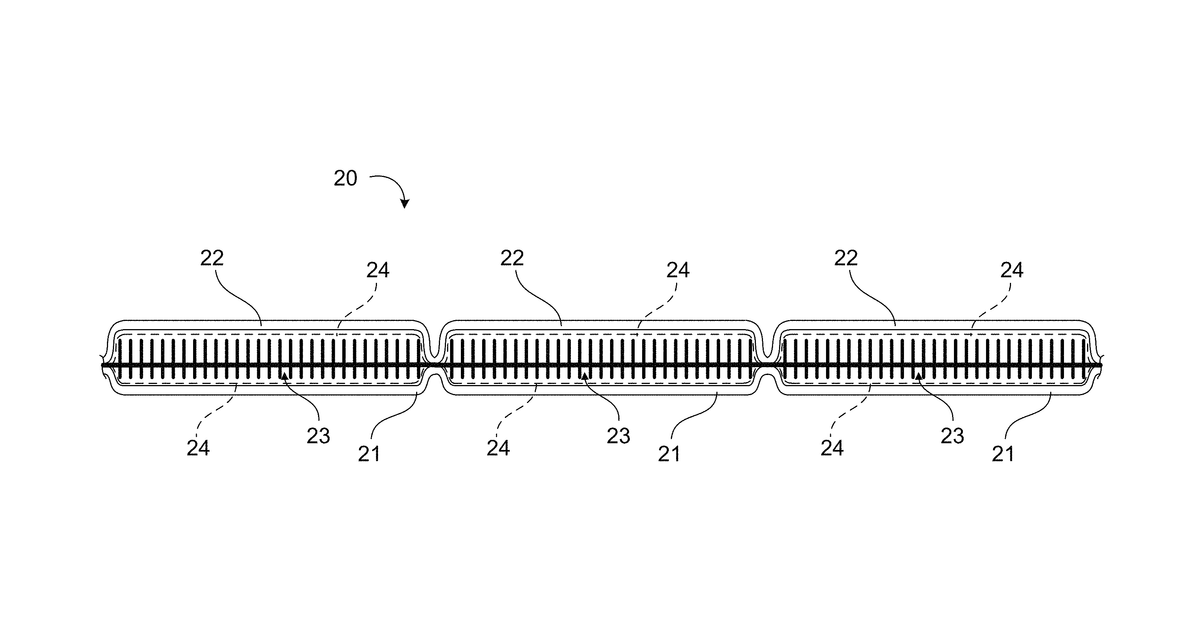 Patent drawing for Insulated composite fabric