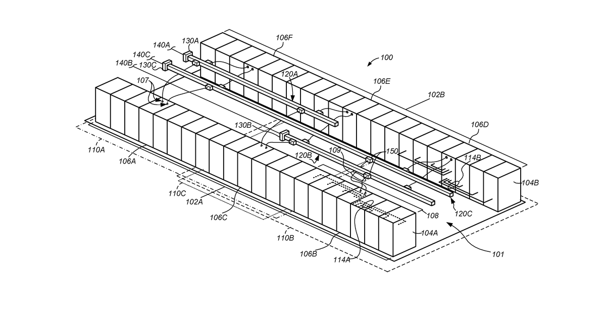 Patent drawing for Flexible power support redundancy busway system