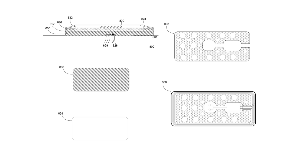 Patent drawing for Sweat sensing device communication security and compliance