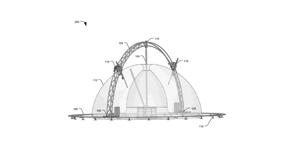 Patent drawing for Spray printing construction