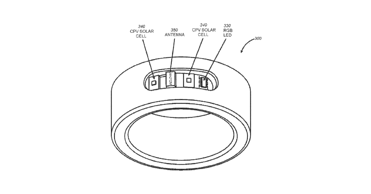 Patent drawing for Wearable device and data transmission method