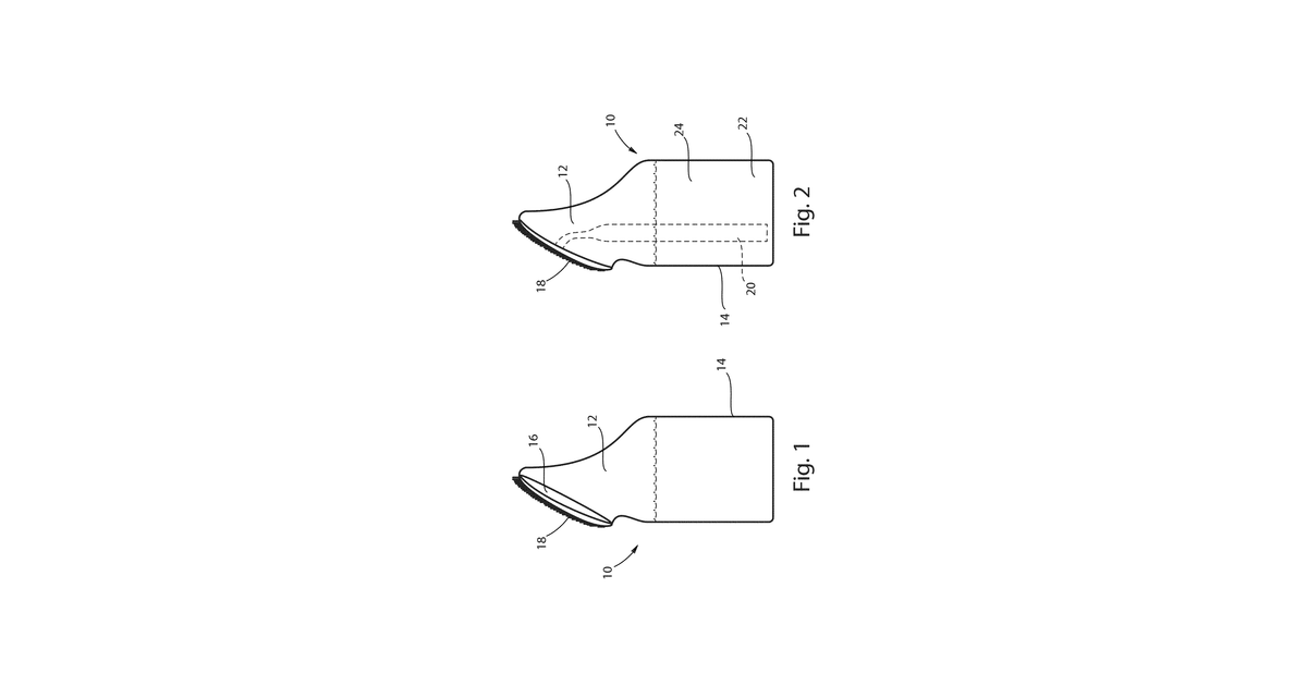 Patent drawing for Applied films for smoothing wrinkles and skin texture imperfections