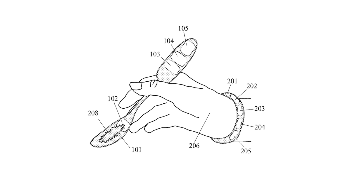 Patent drawing for Wearable spectroscopic sensor to measure food consumption based on interaction …