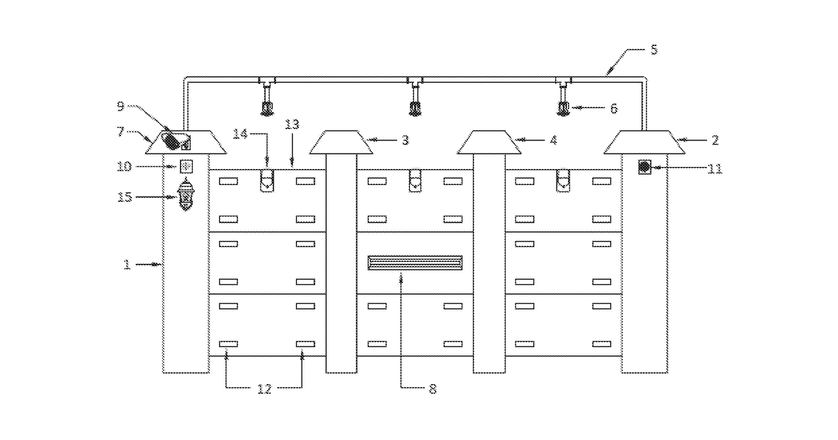 Patent drawing for Smart fence
