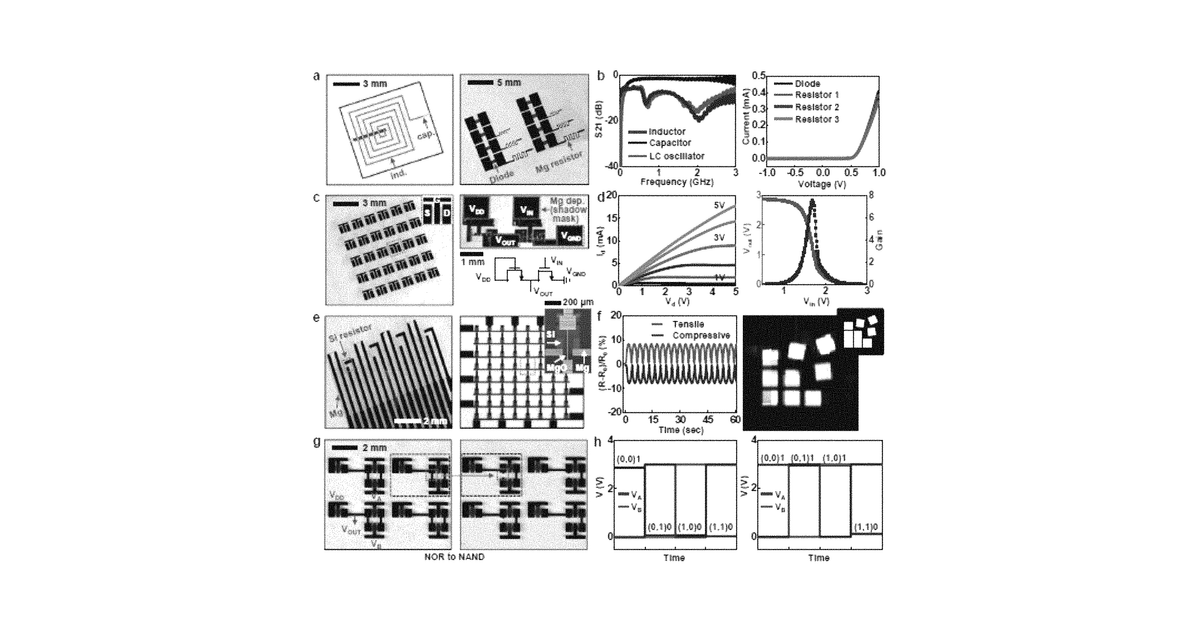 Patent drawing for Transient devices designed to undergo programmable transformations