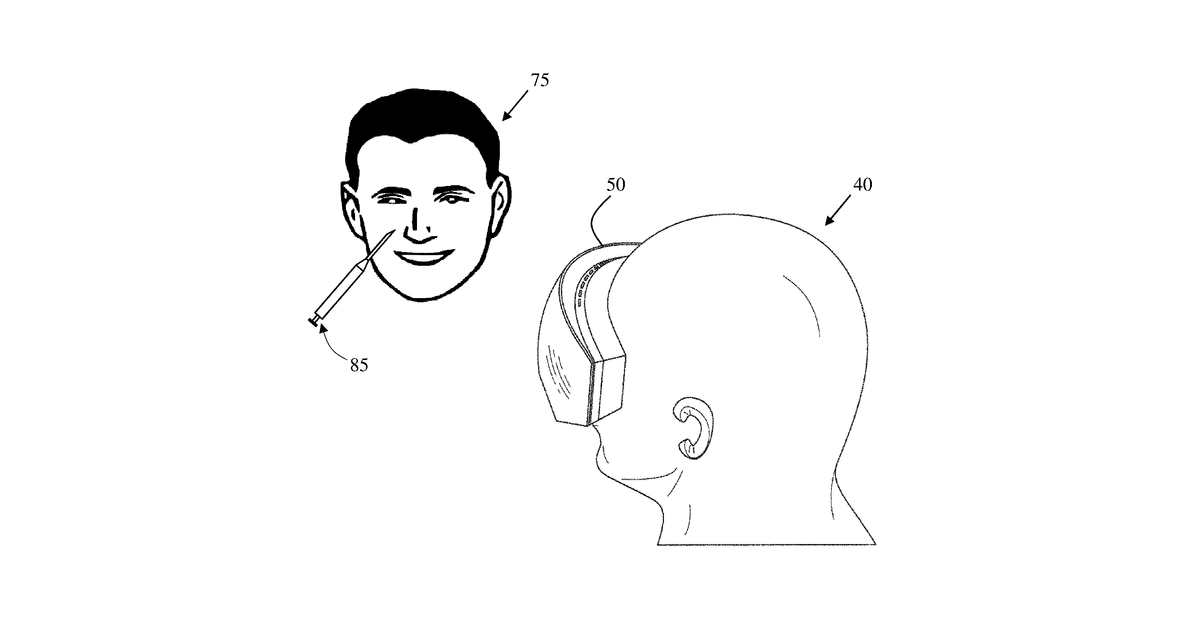 Patent drawing for Augmented reality based injection therapy