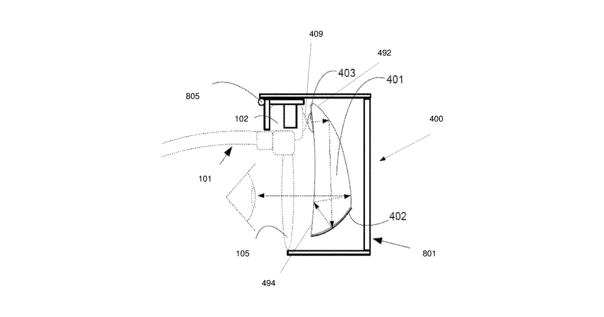 Patent drawing for Virtual reality attachment for a head mounted display