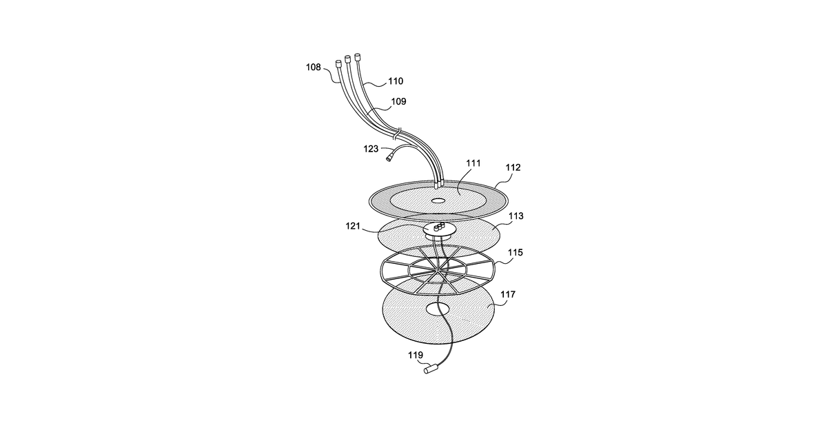 Patent drawing for Mechanical wound therapy for sub-atmospheric wound care system