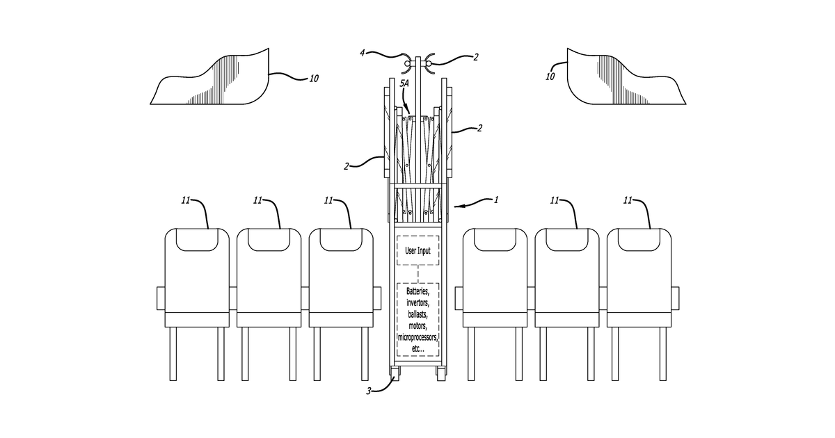 Patent drawing for Internal sanitizing and communicating