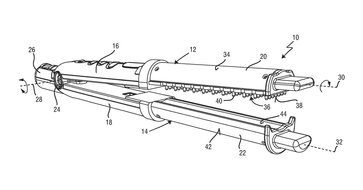 Patent drawing for Hair care device