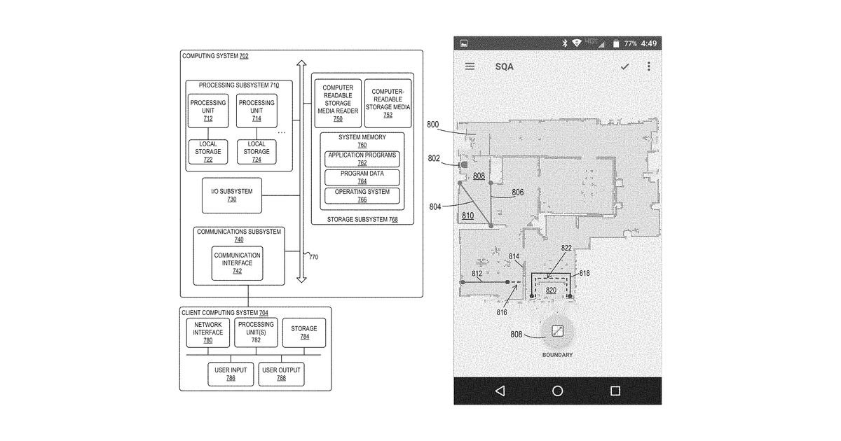 Patent drawing for Robotic virtual boundaries