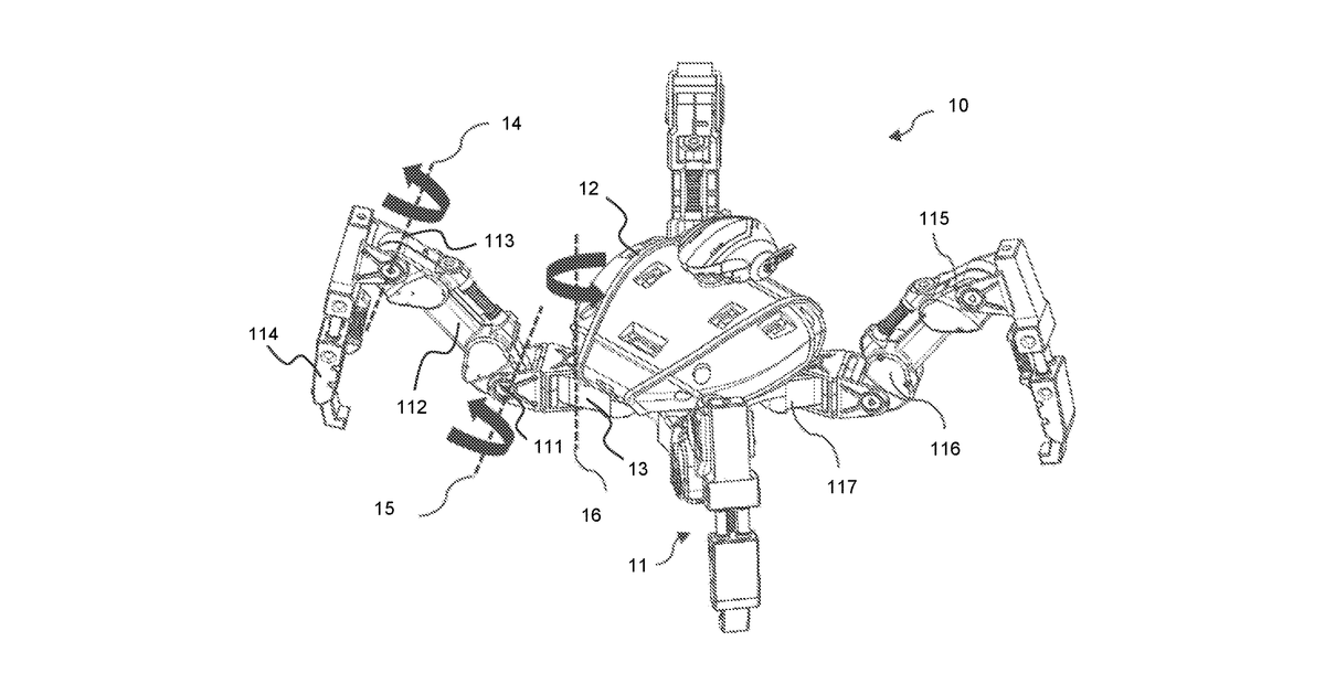 Patent drawing for Gaming robot