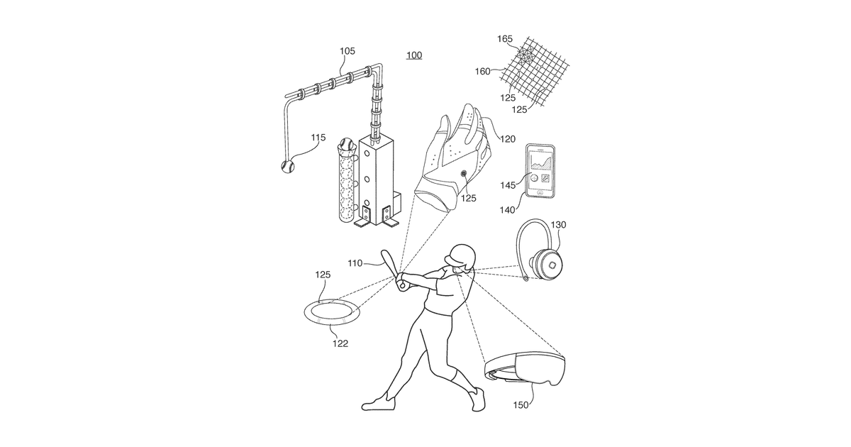 Patent drawing for Systems, devices, and methods for virtual and augmented reality sports training