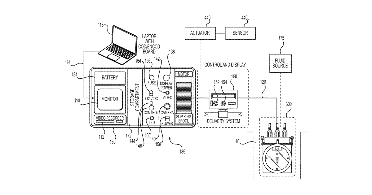 Patent drawing for Borescope for drilled shaft inspection