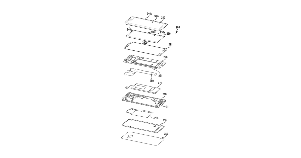 Patent drawing for Electronic device having wireless power transmitting/receiving conductive …