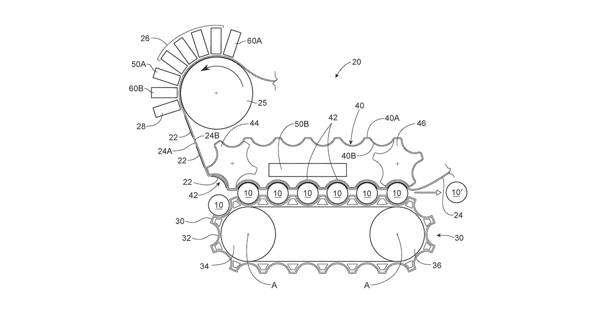 Patent drawing for Method and compositions for applying a material onto articles
