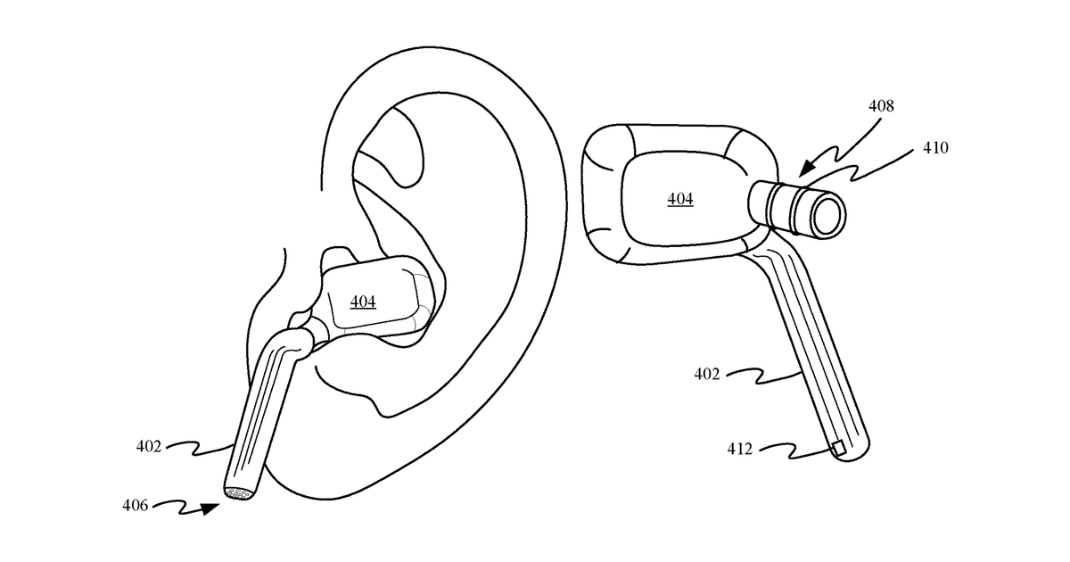 Patent drawing for In-ear headphone