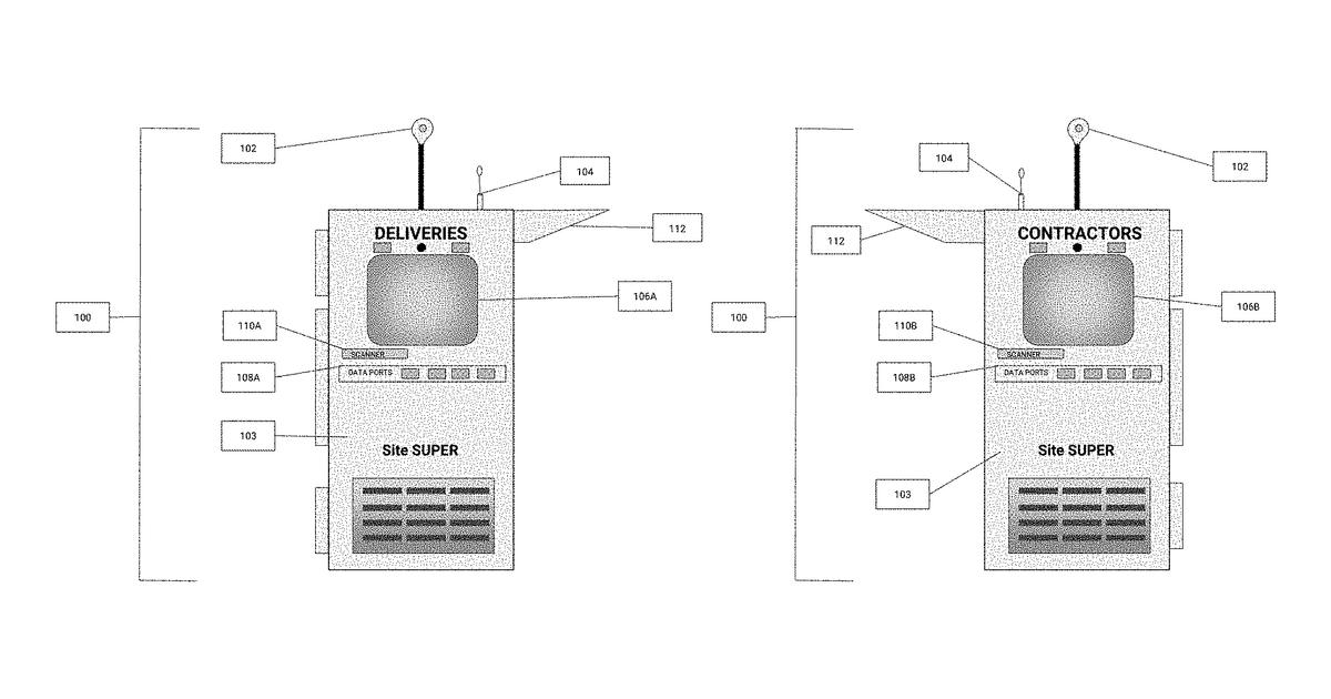 Patent drawing for Use of blockchain-based distributed ledger to reference construction metadata …