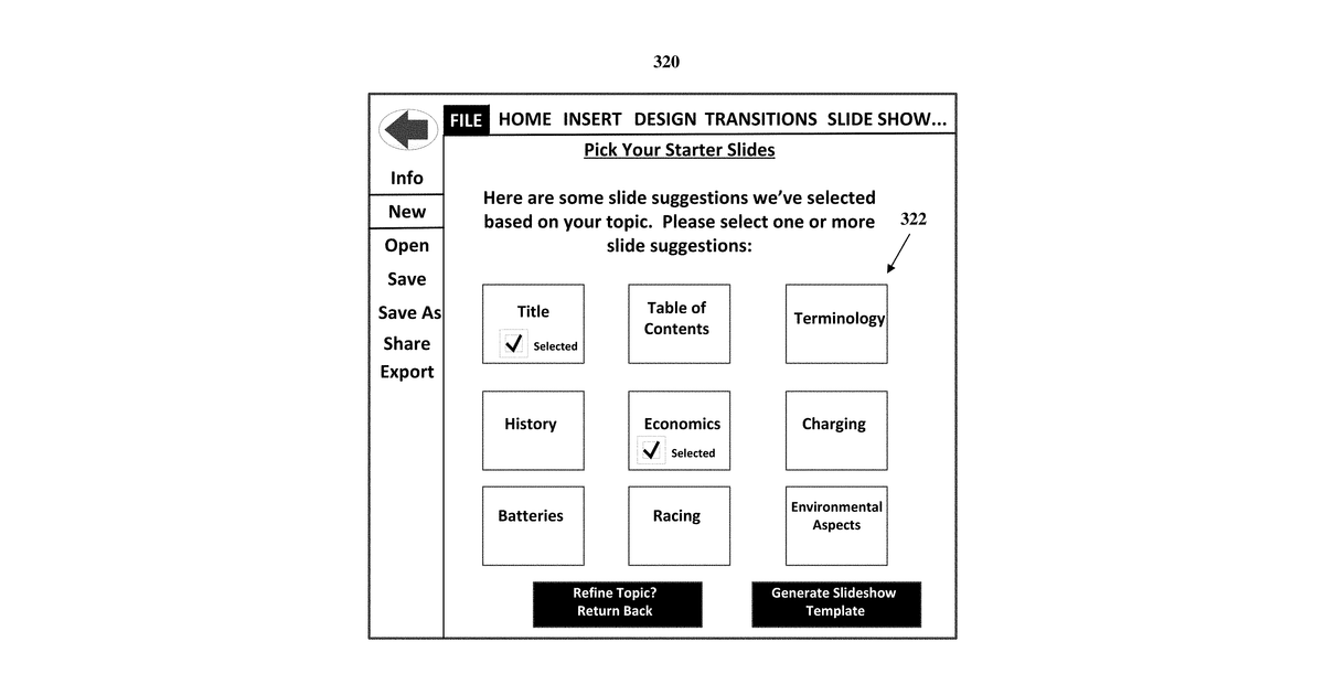 Patent drawing for Dynamic content generation
