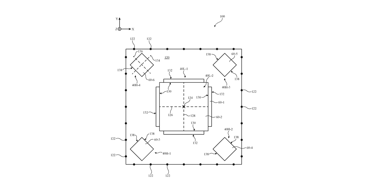 Patent drawing for Electronic devices having communications and ranging capabilities