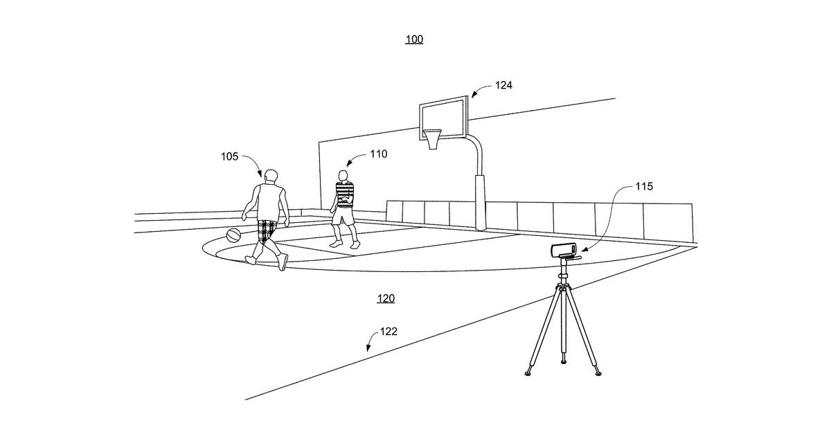 Patent drawing for Real-time game tracking with a mobile device using artificial intelligence