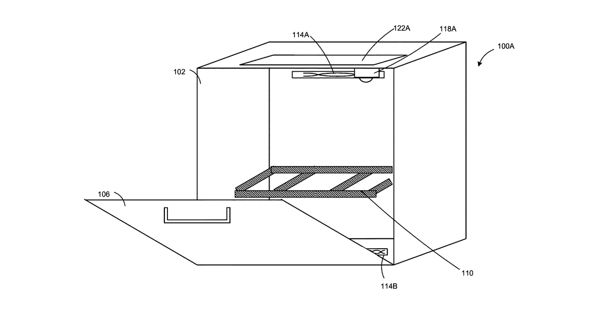 Patent drawing for In-oven camera