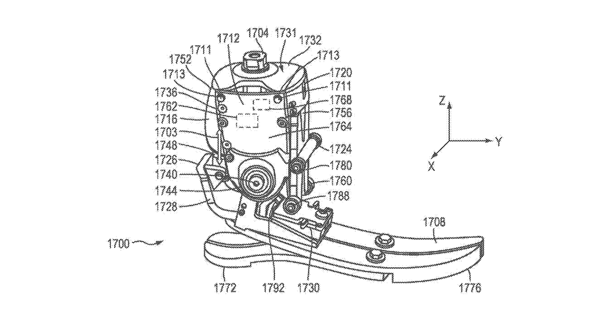 Patent drawing for Hybrid terrain-adaptive lower-extremity systems