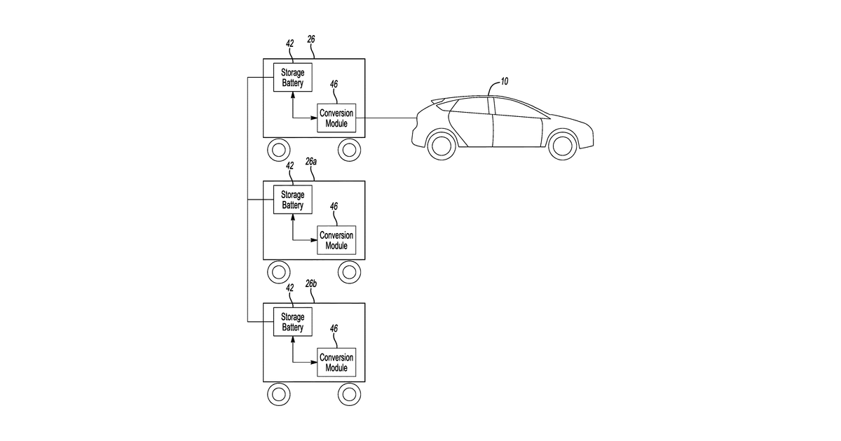 Patent drawing for Portable charging system and charging method