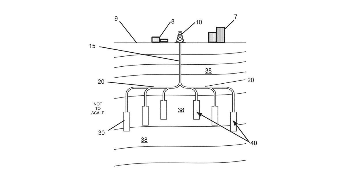Patent drawing for Nuclear waste disposal in deep geological human-made caverns