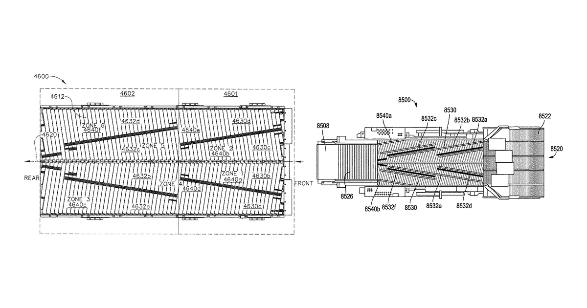 Patent drawing for Robotic carton unloader