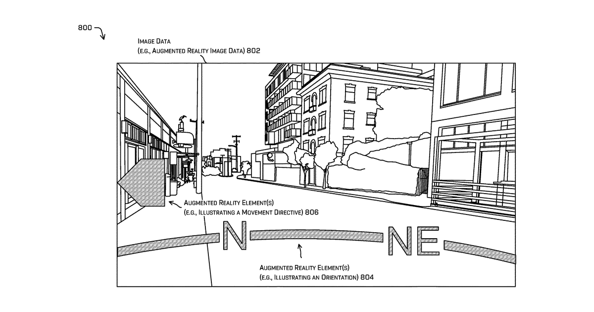 Patent drawing for User interface and augmented reality for identifying vehicles and persons