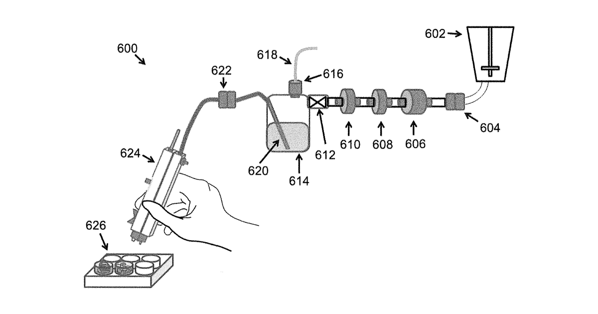 Patent drawing for Dispensing device and system for biological products