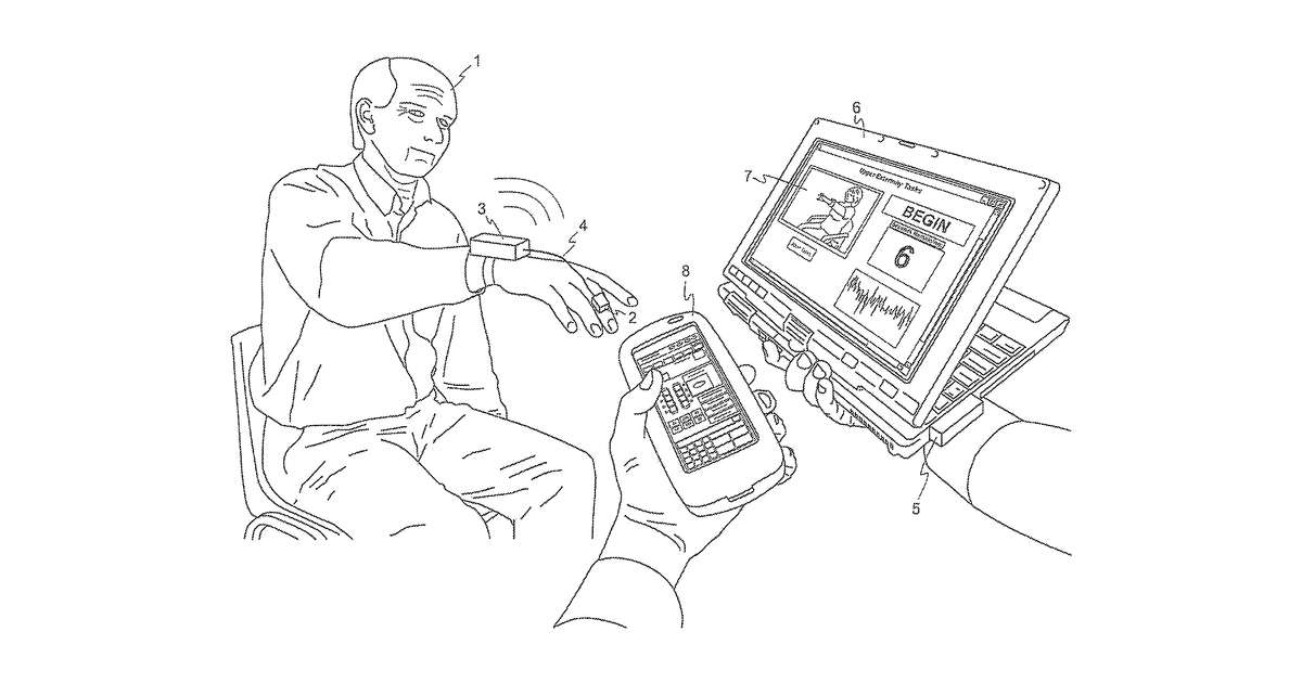 Patent drawing for Artificial intelligence systems for quantifying movement disorder symptoms and adjusting treatment based on symptom quantification