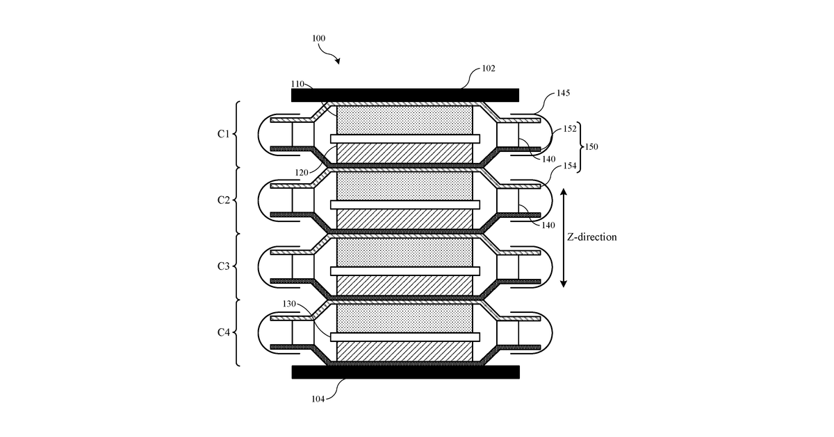 Patent drawing for Current collector surface treatment