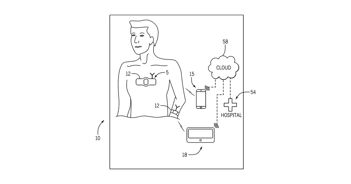 Patent drawing for Remote individual monitoring, training and recording system