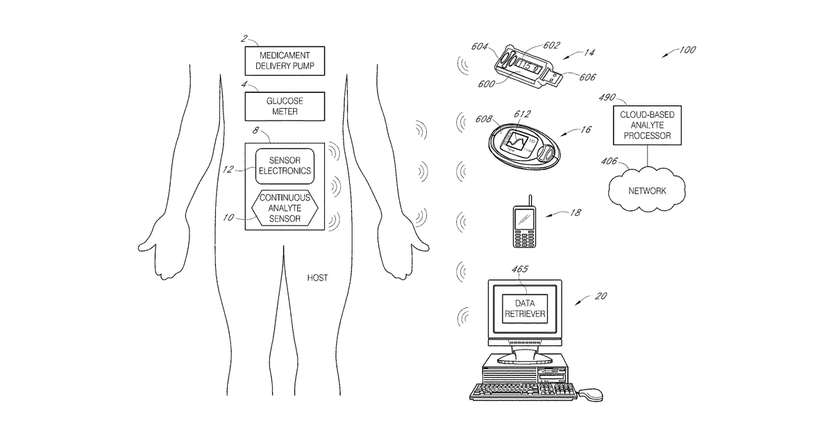 Patent drawing for Analyte data retriever