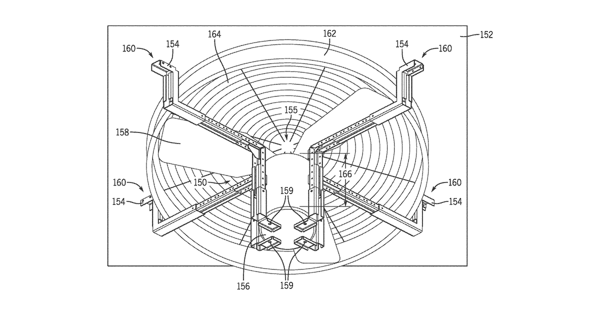 Patent drawing for Motor mount for HVAC system