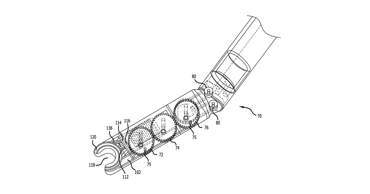 Patent drawing for Apparatus and method for minimally invasive suturing
