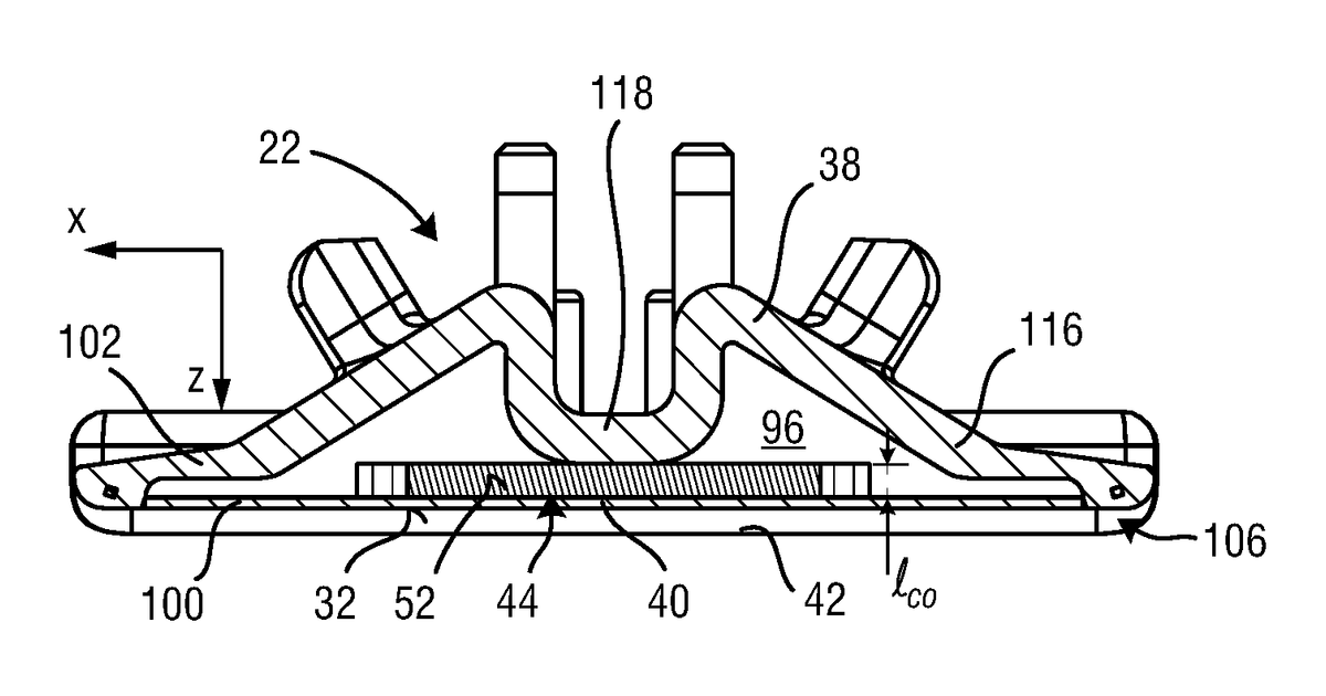 Patent drawing for Blade set, hair cutting appliance, and related manufacturing method