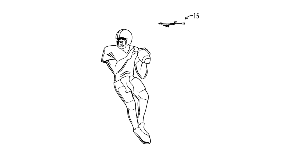 Patent drawing for Systems and methods for monitoring objects at sporting events