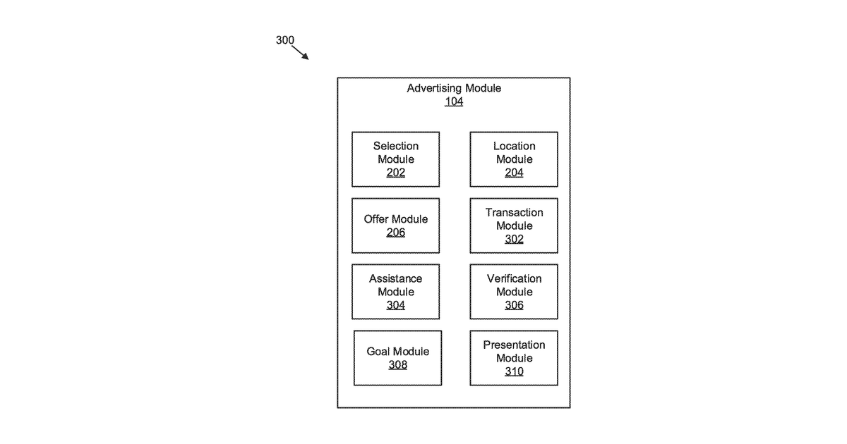 Patent drawing for Content presentation based on location