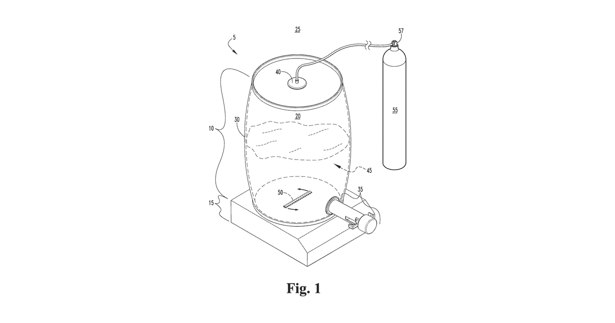 Patent drawing for Systems and methods for distributing and dispensing chocolate