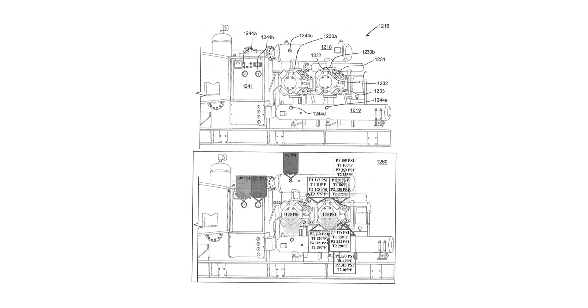 Patent drawing for Systems and methods for collecting, displaying, analyzing, recording, and transmitting fluid hydrocarbon production monitoring and control data