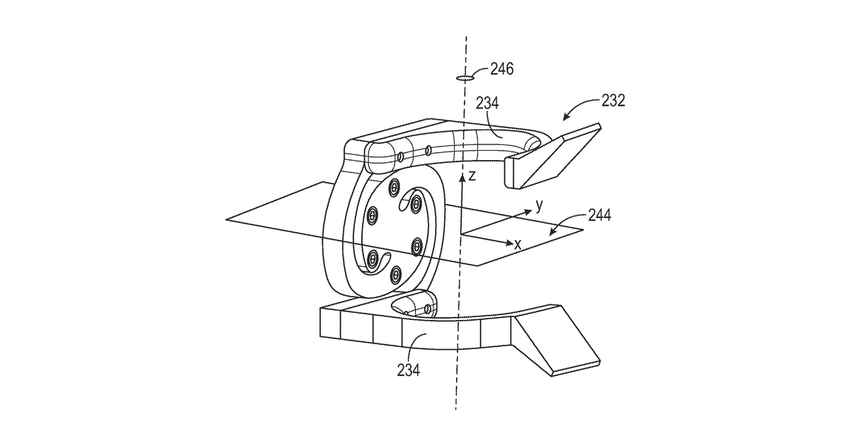 Patent drawing for Robot end-effector orientation constraint for pipe tailing path