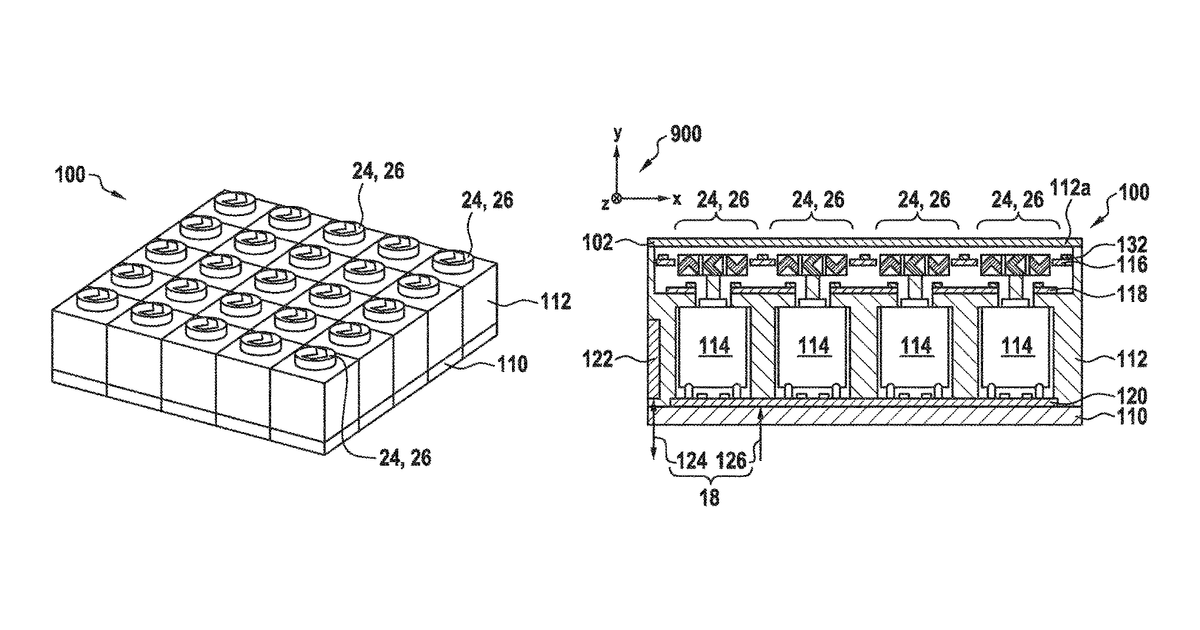 Patent drawing for Conveying device for conveying at least one wafer
