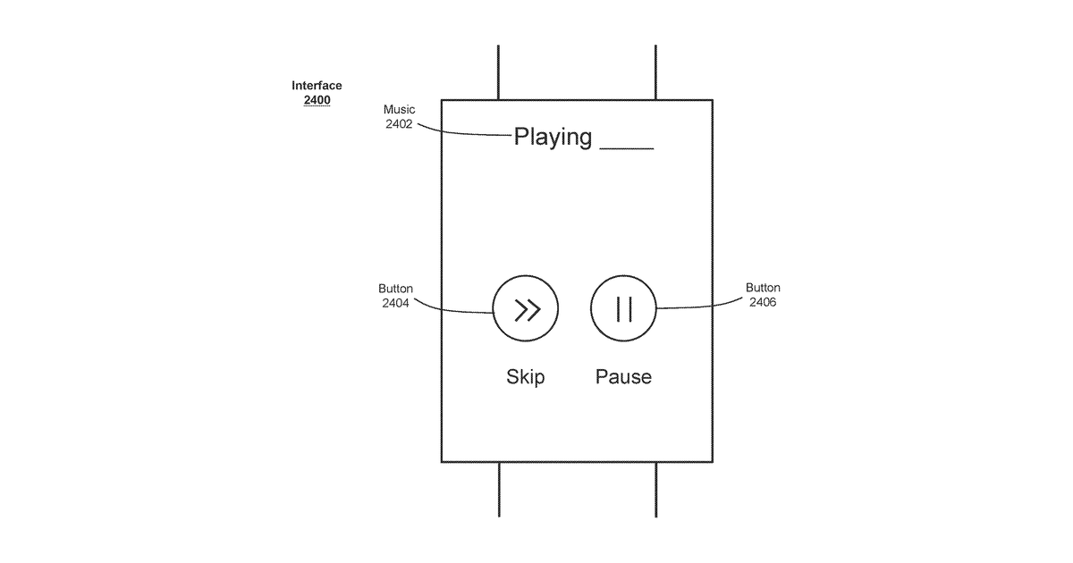 Patent drawing for Workout monitor interface